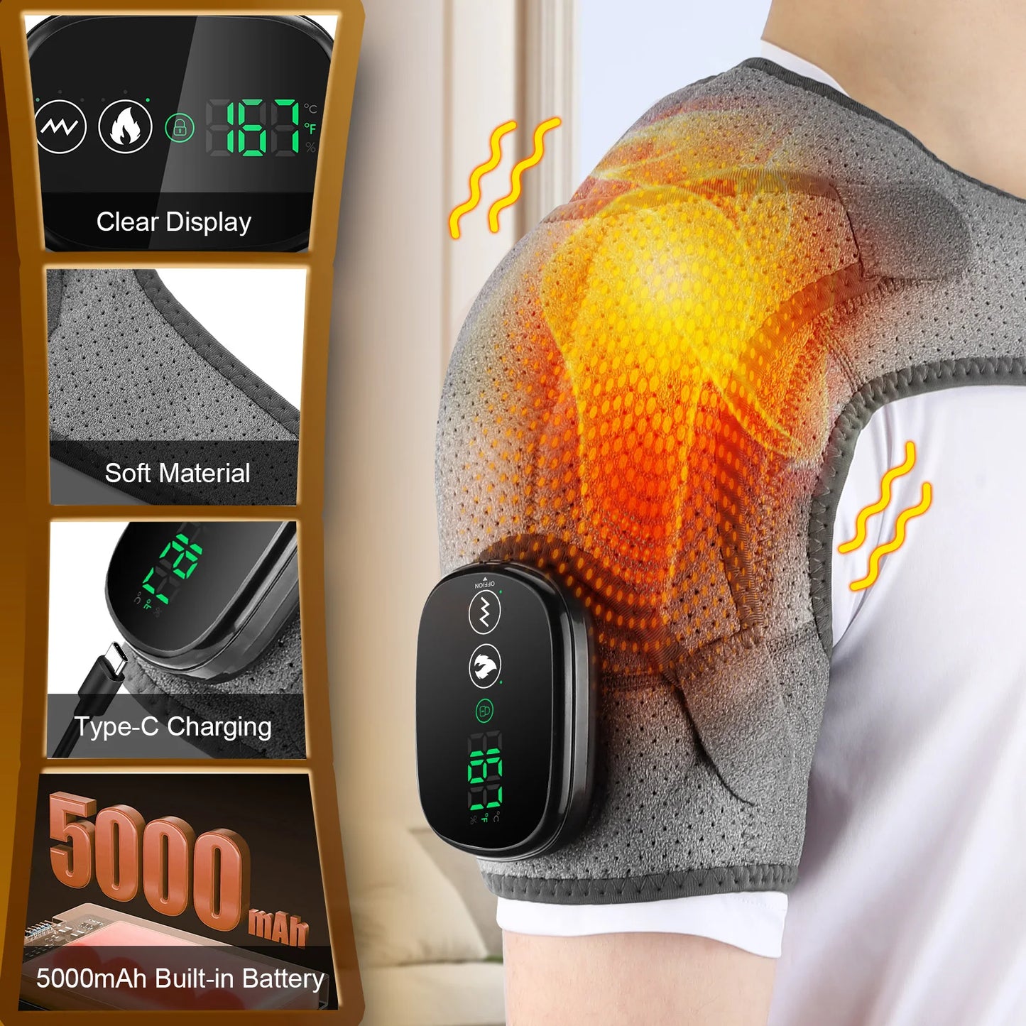 Soothing Heat  Vibration Shoulder Massager™
